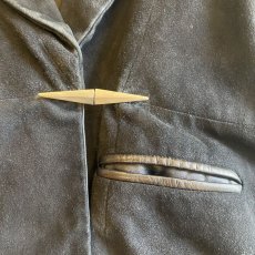 画像7: SUEDE LEATHER DESIGN OVER JACKET / Ladies L (7)