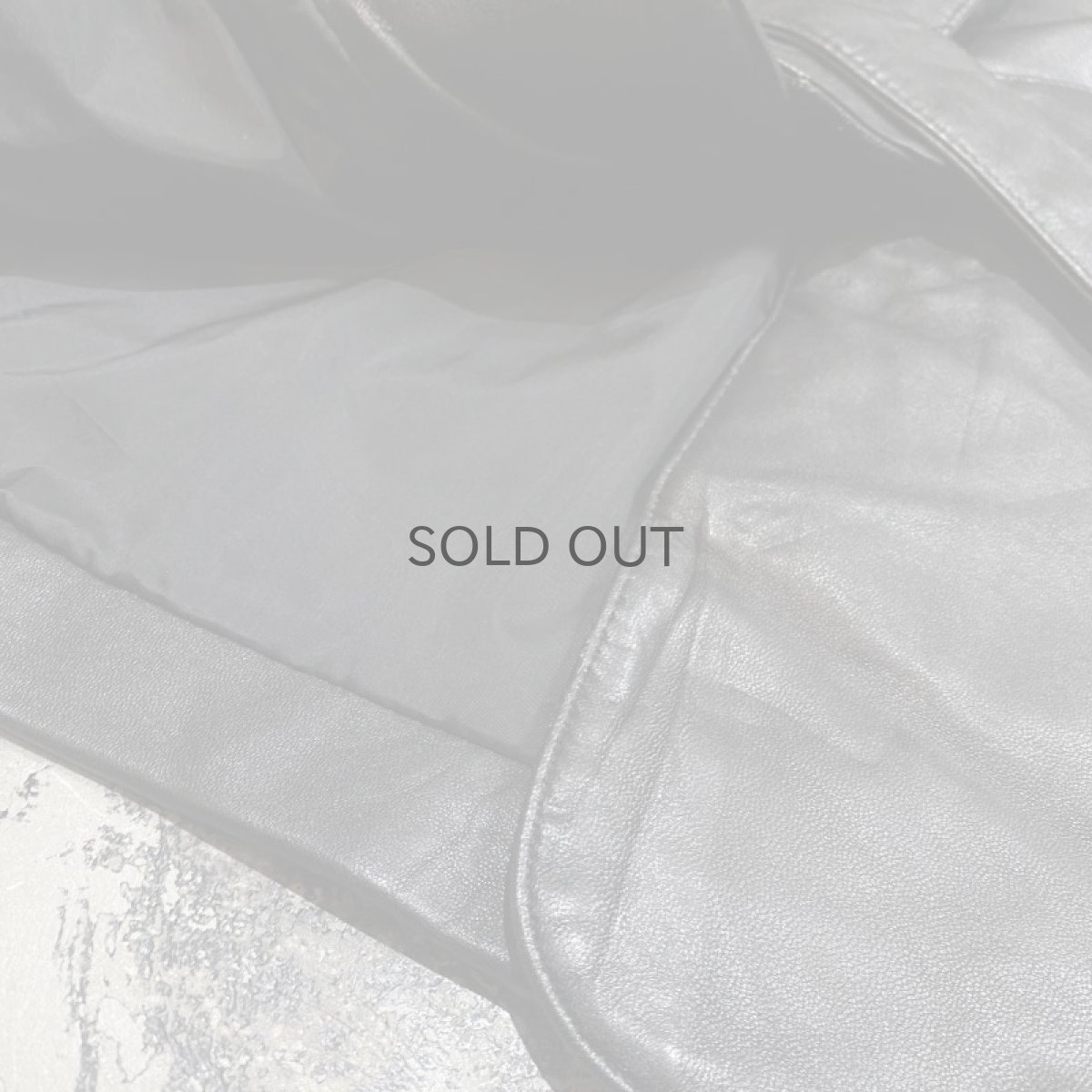 画像8: SHAWL COLLAR LEATHER MIDDLE COAT / Mens S(M) (8)