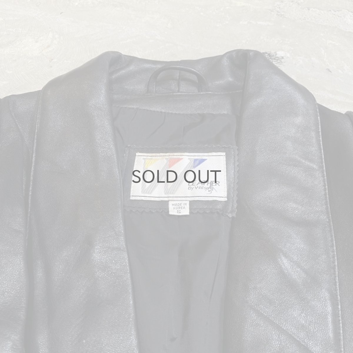 画像10: SHAWL COLLAR LEATHER MIDDLE COAT / Mens S(M) (10)