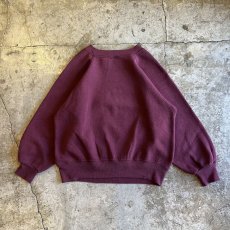 画像2: OLD FRONT PRINTED DESIGN COLLEGE COLOR L/S SWEAT / Ladies S (2)