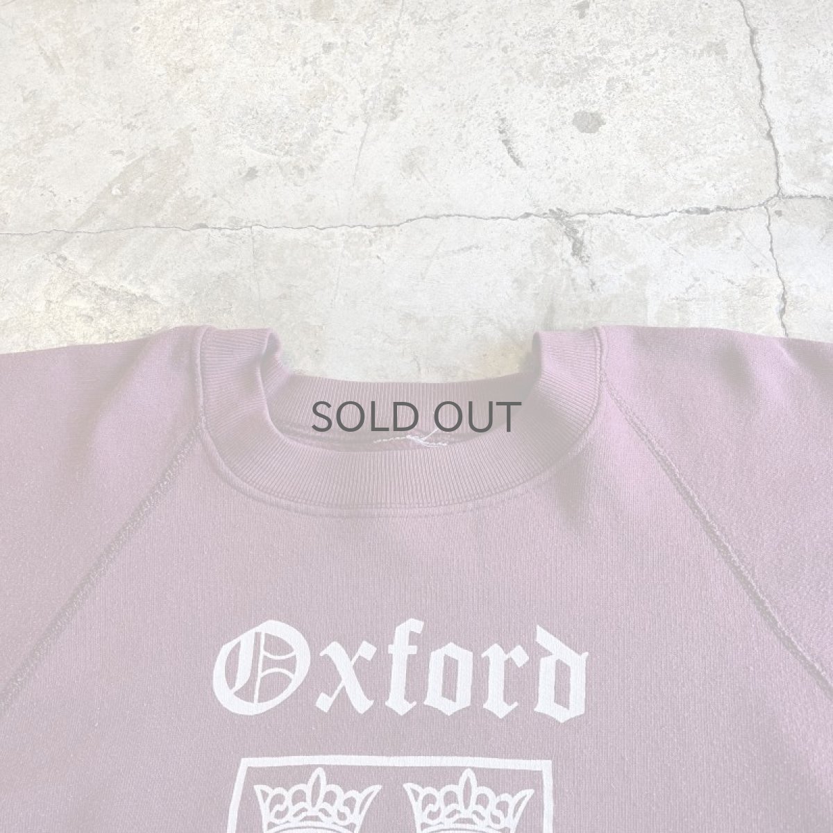 画像9: OLD FRONT PRINTED DESIGN COLLEGE COLOR L/S SWEAT / Ladies S (9)