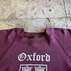 画像9: OLD FRONT PRINTED DESIGN COLLEGE COLOR L/S SWEAT / Ladies S (9)