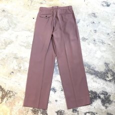 画像2: GRAY PINK COLOR 2TUCK WIDE SLACKS / W29 (2)