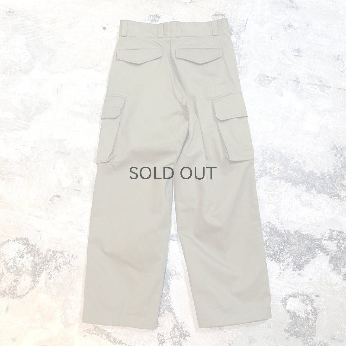 画像2: OLIVE COLOR EURO MILITARY CARGO PANTS / W30 (2)