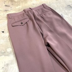 画像9: GRAY PINK COLOR 2TUCK WIDE SLACKS / W29 (9)