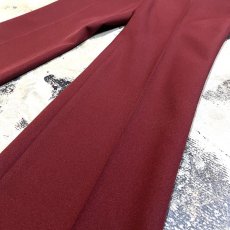 画像6: WINE RED COLOR CENTER CREASE SLACKS / W30 (6)