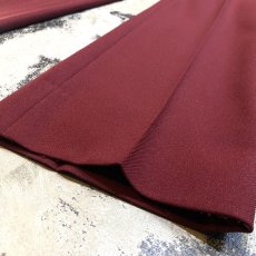 画像8: WINE RED COLOR CENTER CREASE SLACKS / W30 (8)