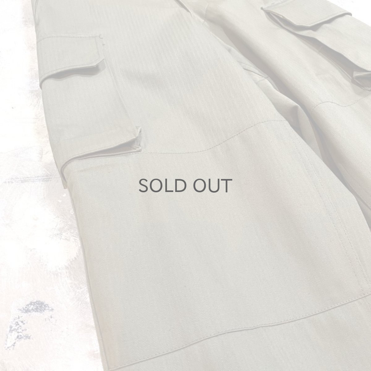画像5: OLIVE COLOR EURO MILITARY CARGO PANTS / W30 (5)