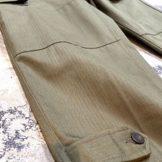 画像7: OLIVE COLOR EURO MILITARY CARGO PANTS / W30 (7)