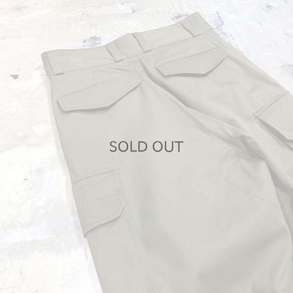 画像9: OLIVE COLOR EURO MILITARY CARGO PANTS / W30 (9)