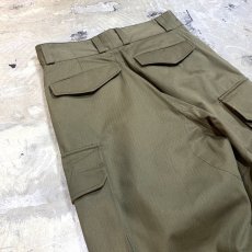 画像9: OLIVE COLOR EURO MILITARY CARGO PANTS / W30 (9)