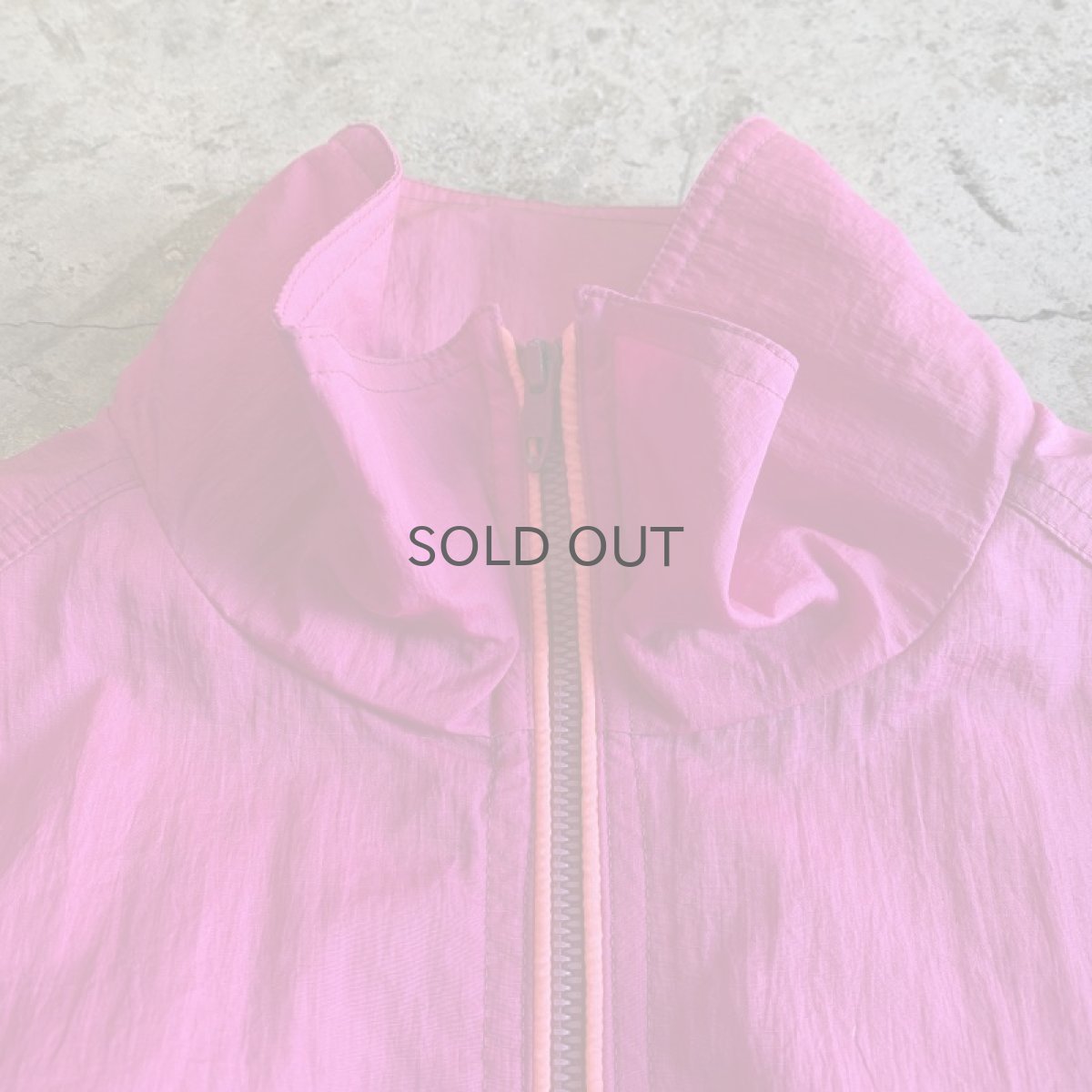 画像6: FLUORESCENT COLOR DESIGN NYLON HALF ZIP JACKET / Ladies L (6)