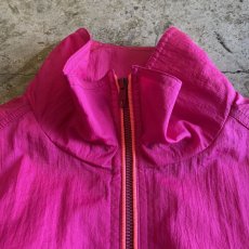 画像6: FLUORESCENT COLOR DESIGN NYLON HALF ZIP JACKET / Ladies L (6)