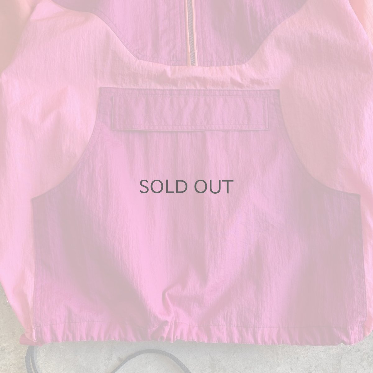 画像5: FLUORESCENT COLOR DESIGN NYLON HALF ZIP JACKET / Ladies L (5)