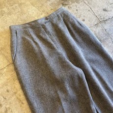 画像3: GREY COLOR WOOL DESIGN STRAIGHT PANTS / W27~W30 / MADE IN USA (3)