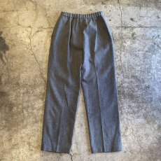 画像2: GREY COLOR WOOL DESIGN STRAIGHT PANTS / W27~W30 / MADE IN USA (2)