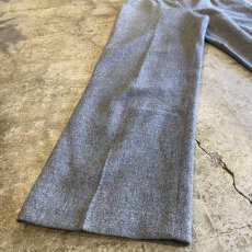 画像6: GREY COLOR WOOL DESIGN STRAIGHT PANTS / W27~W30 / MADE IN USA (6)