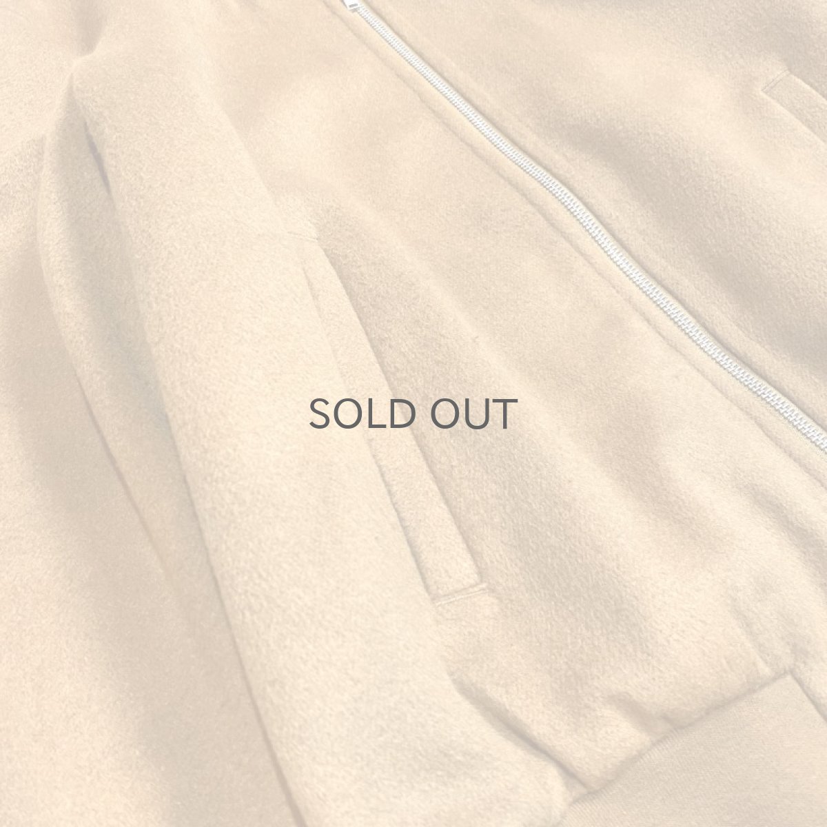 画像5: BROWN COLOR WOOL ZIP UP BOMBER JACKET / Mens S(L) (5)