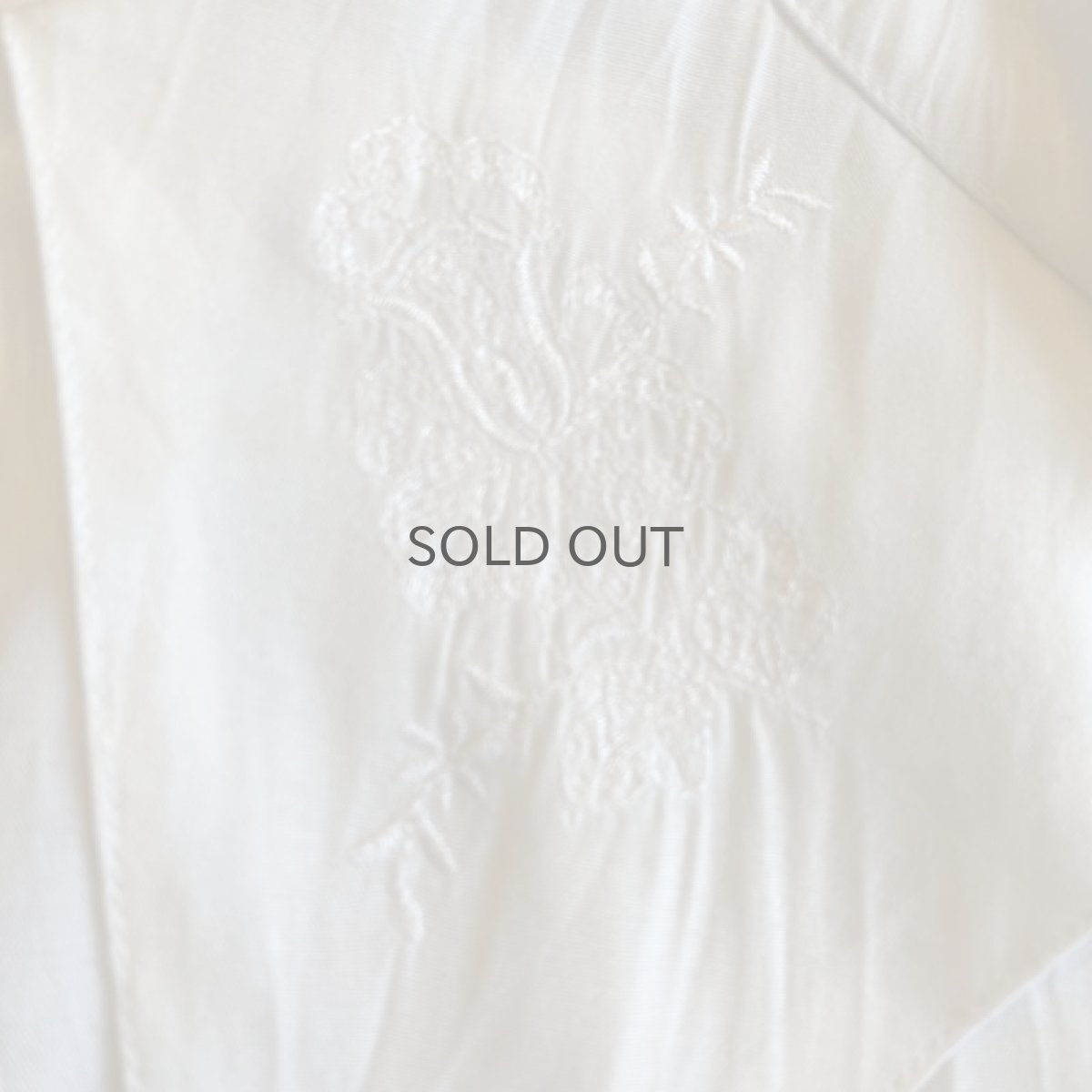 画像6: OLD COLOR DESIGN COLLAR EMBROIDERY SHIRT / Ladies M (6)