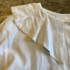 画像5: OLD COLOR DESIGN COLLAR EMBROIDERY SHIRT / Ladies M (5)