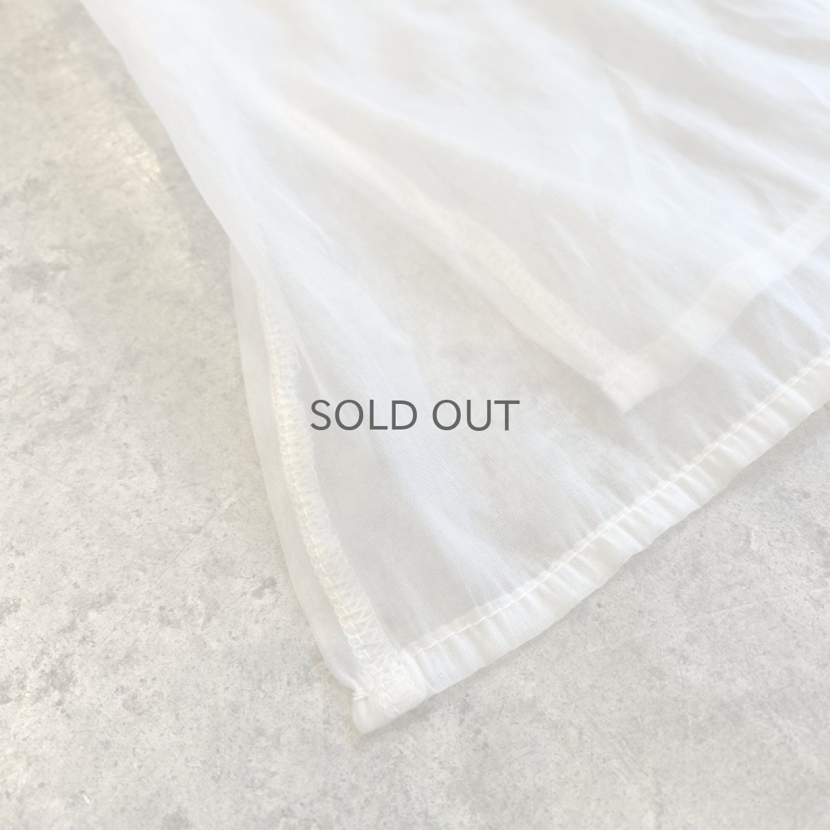 画像3: 【JILL STUART】 WHITE COLOR CUTTING DESIGN SHEER L/S SHIRT / Ladies M(FR) (3)