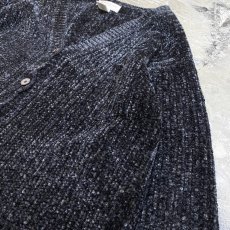 画像4: 2POCKET CHENILLE KNIT CARDIGAN / Mens M(L) (4)