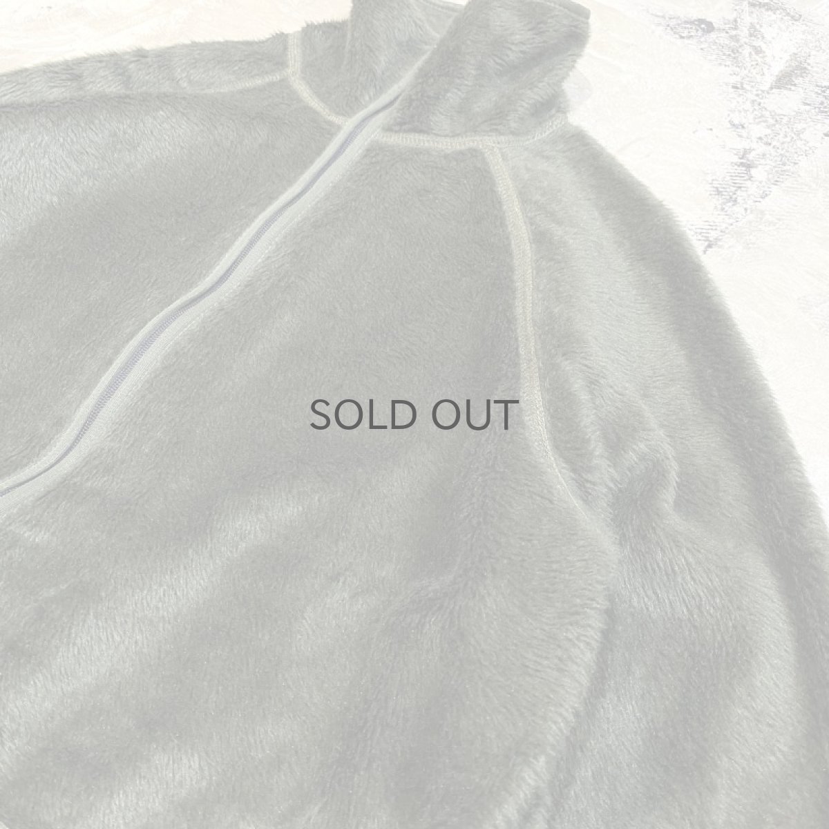 画像4: OLIVE COLOR EURO MILITARY FLEECE JACKET / Mens L (4)