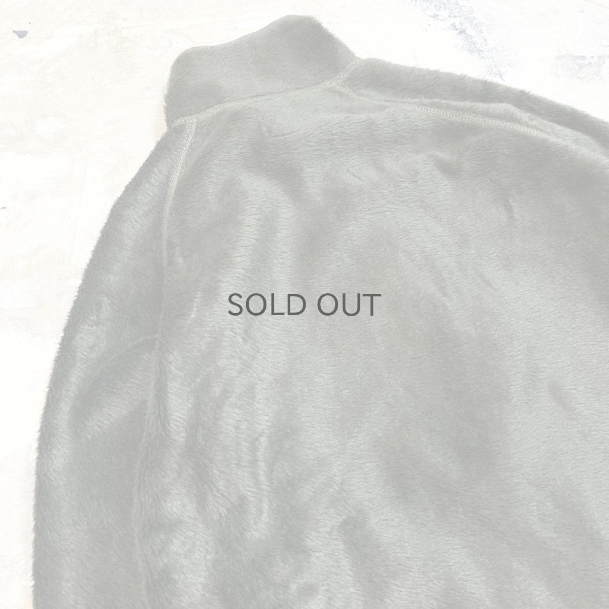 画像9: OLIVE COLOR EURO MILITARY FLEECE JACKET / Mens L (9)