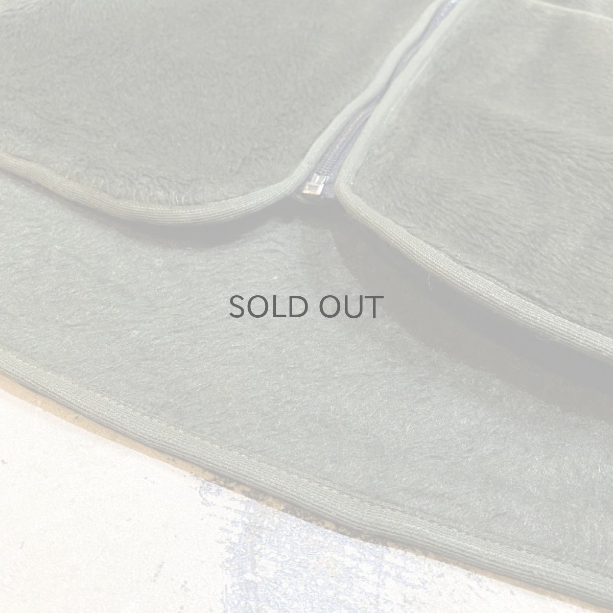 画像8: OLIVE COLOR EURO MILITARY FLEECE JACKET / Mens L (8)