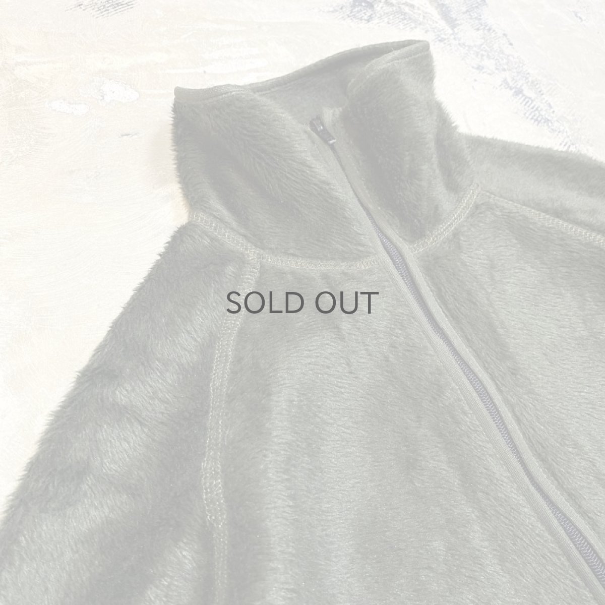 画像3: OLIVE COLOR EURO MILITARY FLEECE JACKET / Mens L (3)