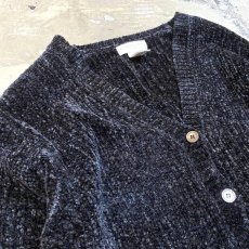 画像3: 2POCKET CHENILLE KNIT CARDIGAN / Mens M(L) (3)