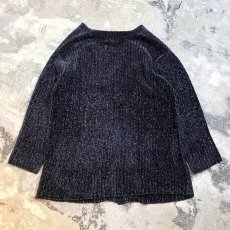 画像2: 2POCKET CHENILLE KNIT CARDIGAN / Mens M(L) (2)