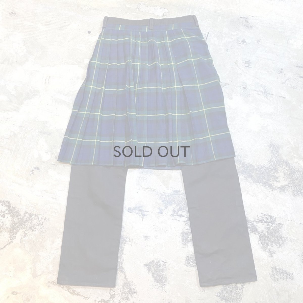 画像2: 【Wiz&Witch】"UNITED" WRAP SKIRT DENIM PANTS / W32 (2)