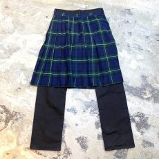 画像2: 【Wiz&Witch】"UNITED" WRAP SKIRT DENIM PANTS / W32 (2)