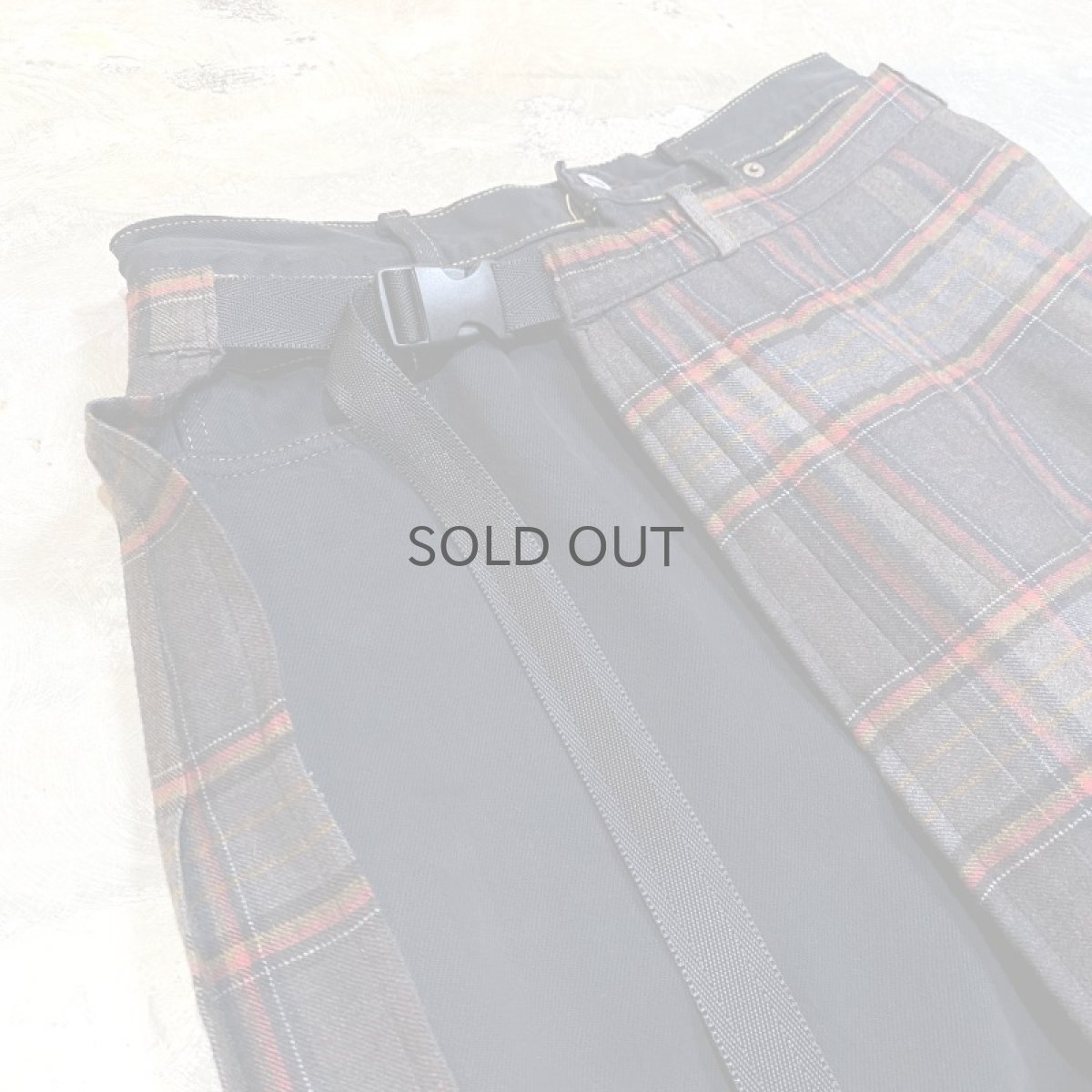 画像3: 【Wiz&Witch】"UNITED" WRAP SKIRT DENIM PANTS / W30 (3)