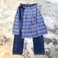 画像1: 【Wiz&Witch】"UNITED" WRAP SKIRT DENIM PANTS / W29 (1)