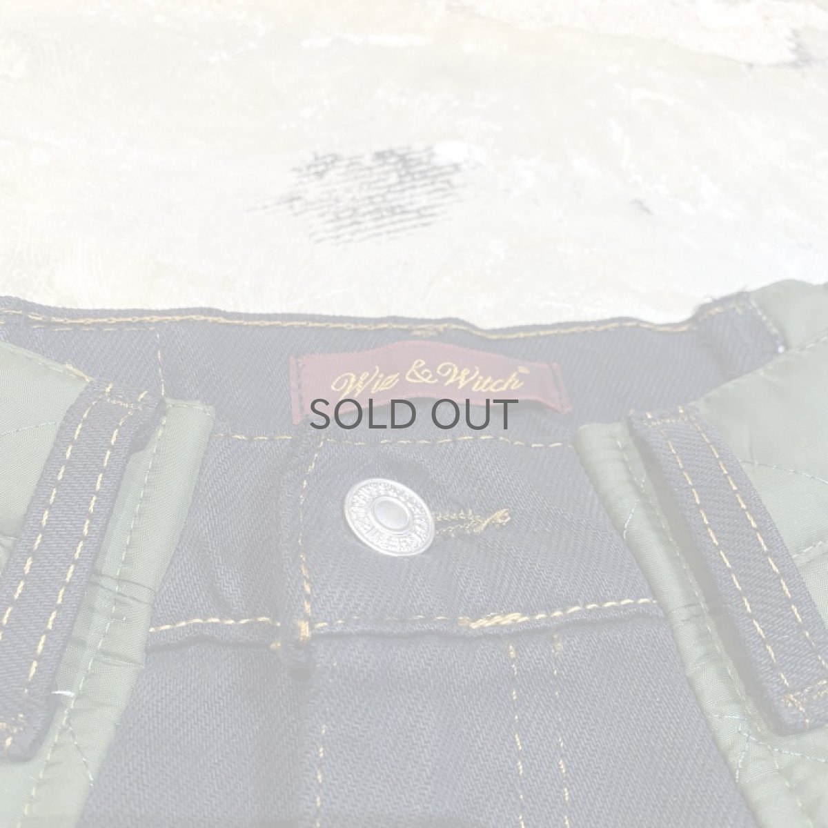 画像10: 【Wiz&Witch】"UNITED" TWO FACE QUILTING DENIM PANTS / OS (10)