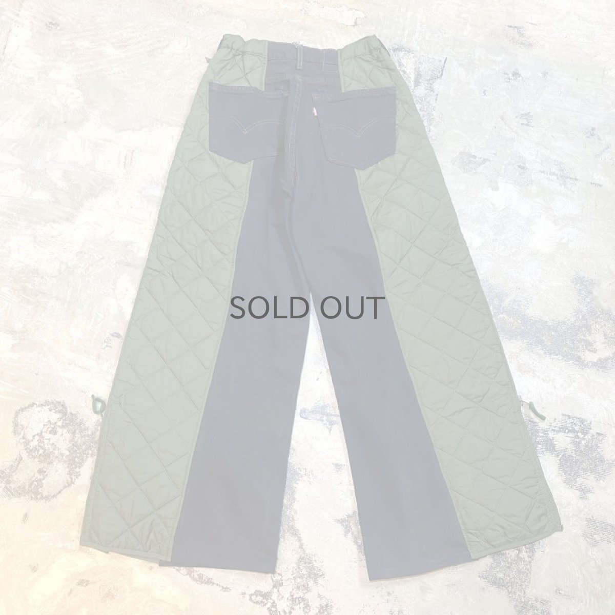 画像2: 【Wiz&Witch】"UNITED" TWO FACE QUILTING DENIM PANTS / OS (2)