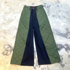 画像1: 【Wiz&Witch】"UNITED" TWO FACE QUILTING DENIM PANTS / OS (1)