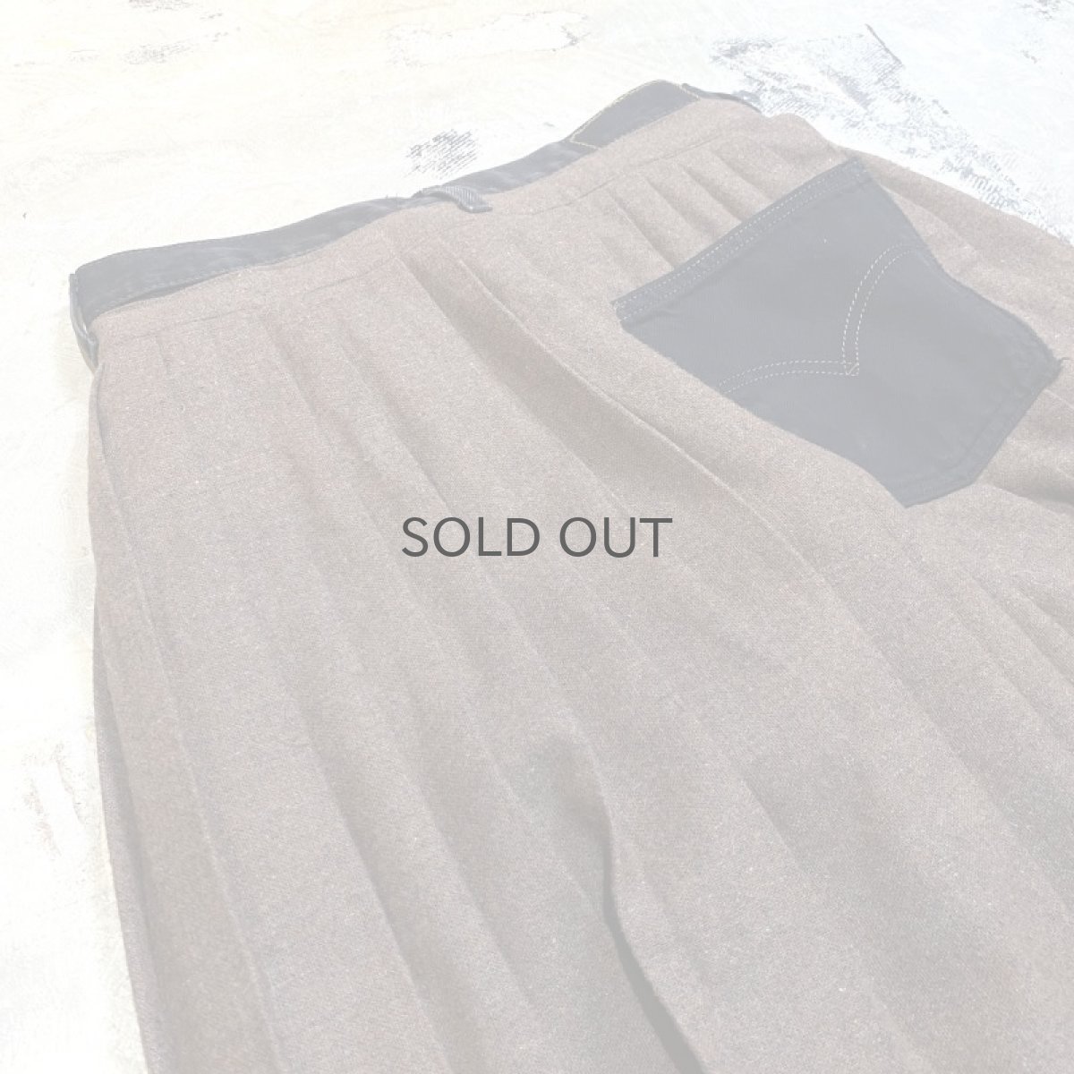 画像10: 【Wiz&Witch】"UNITED" WRAP SKIRT DENIM PANTS / W31 (10)