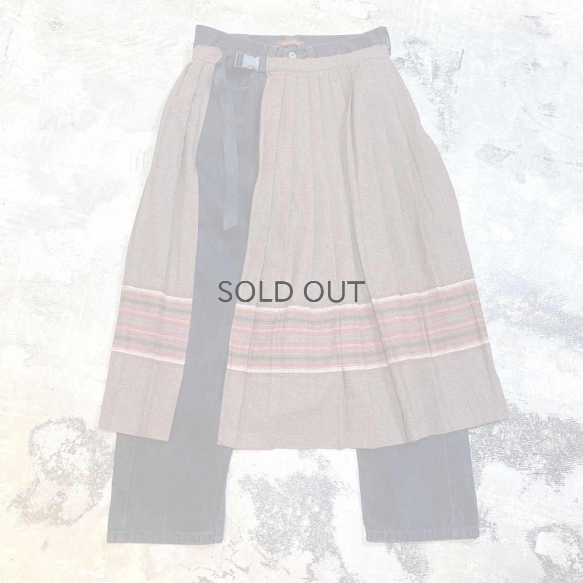 画像1: 【Wiz&Witch】"UNITED" WRAP SKIRT DENIM PANTS / W31 (1)