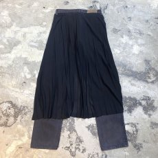 画像2: 【Wiz&Witch】"UNITED" WRAP SKIRT DENIM PANTS / W29 (2)