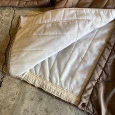 画像11: OLD BEIGE COLOR QUILTING DESIGN ZIP UP JACKET / Ladies M (11)