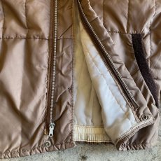 画像9: OLD BEIGE COLOR QUILTING DESIGN ZIP UP JACKET / Ladies M (9)