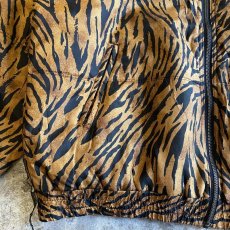 画像5: ANIMAL PATTERN SILK DESIGN ZIP UP JACKET / Ladies L (5)