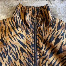 画像7: ANIMAL PATTERN SILK DESIGN ZIP UP JACKET / Ladies L (7)