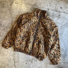 画像4: ANIMAL PATTERN SILK DESIGN ZIP UP JACKET / Ladies L (4)