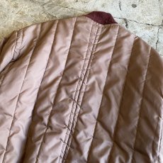 画像8: OLD BEIGE COLOR QUILTING DESIGN ZIP UP JACKET / Ladies M (8)