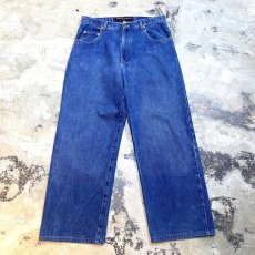 画像1: OLD WIDE SILHOUETTE DENIM PANTS / W32~W33 (1)