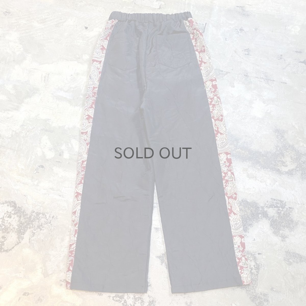 画像2: 【Wiz&Witch】"UNITED" PAISLEY LINE NYLON PANTS / FREE (2)